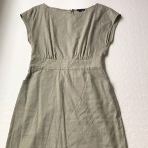 Theory beige linen dress
